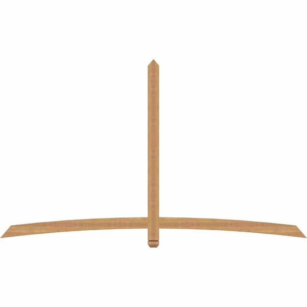 Ekena Millwork Bellingham Timber Gable Bracket, Western Red Cedar, 96"W x 56"H x 1 1/2"D x 3 1/2"F, 14/12 Pitch GBW096X56X0204BEL00SWR - main
